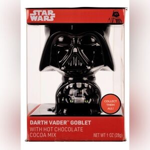 Star Wars Black Darth Vader Goblet with Hot Chocolate Cocoa Mix